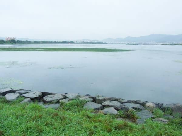 北山田のポイントの足場